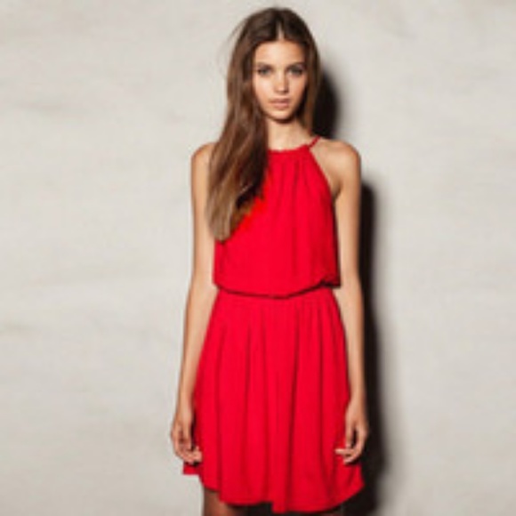 Wet Seal Dresses & Skirts - Wet Seal Halter Dress - Size XS - Red